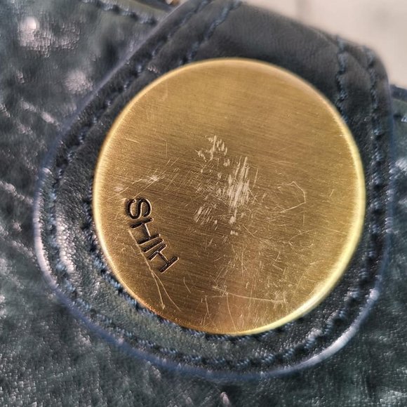 SHIH leather coin purse keychain green - Picture 5 of 7